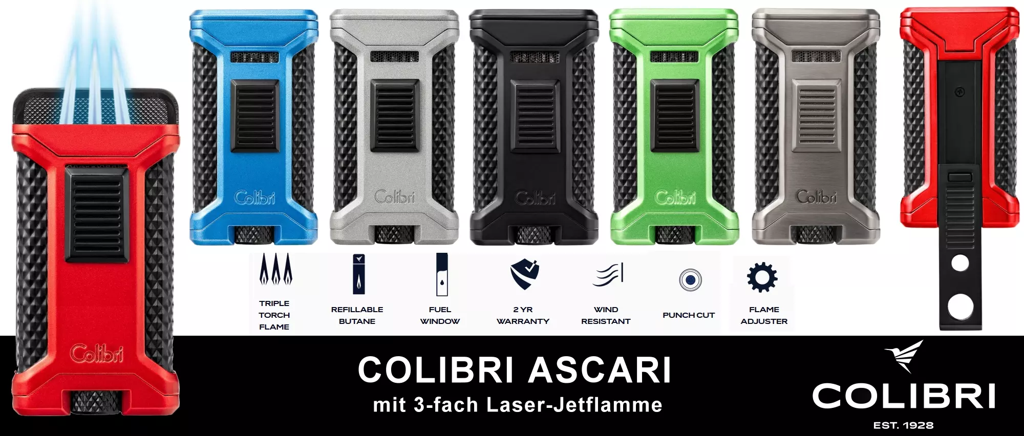 Colibri Ascari Feuerzeuge