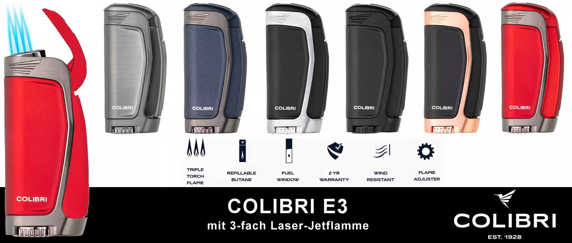 Colibri E3 Feuerzeuge