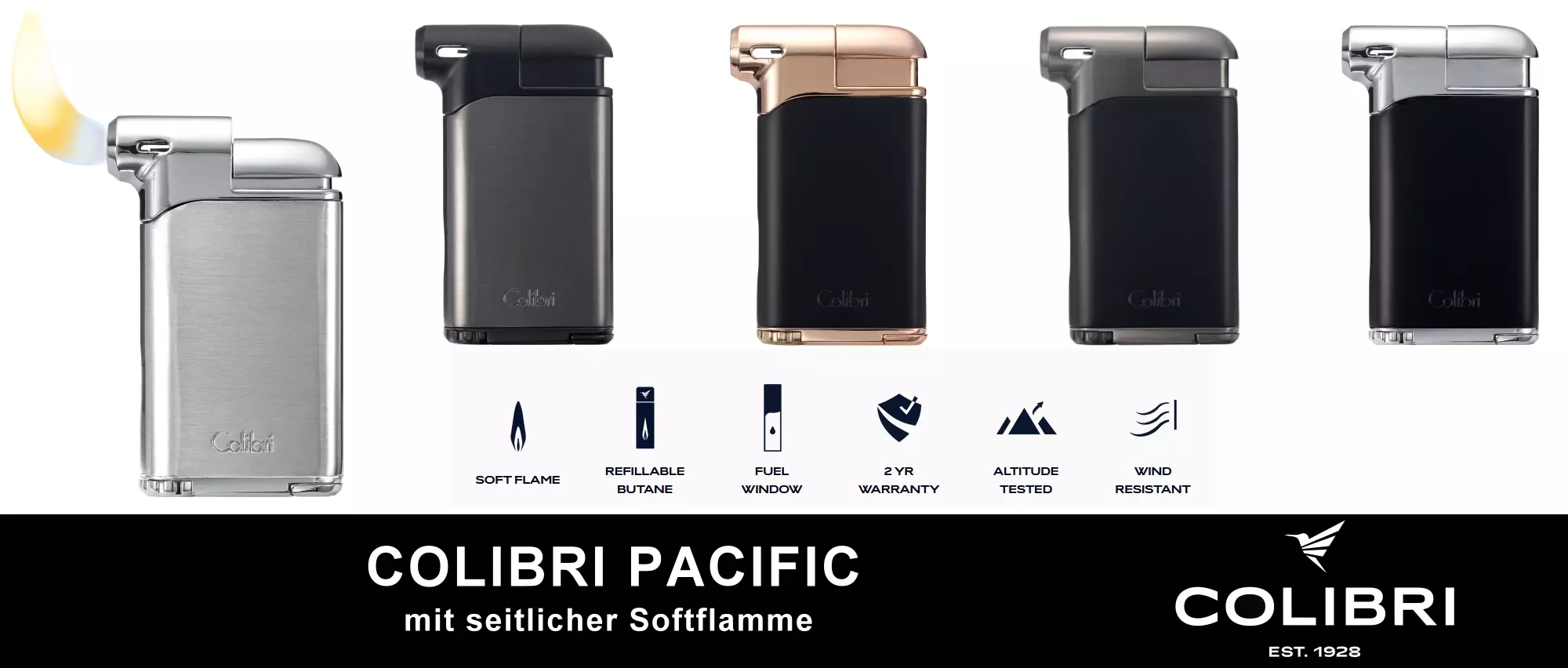 Colibri Pacific Feuerzeuge