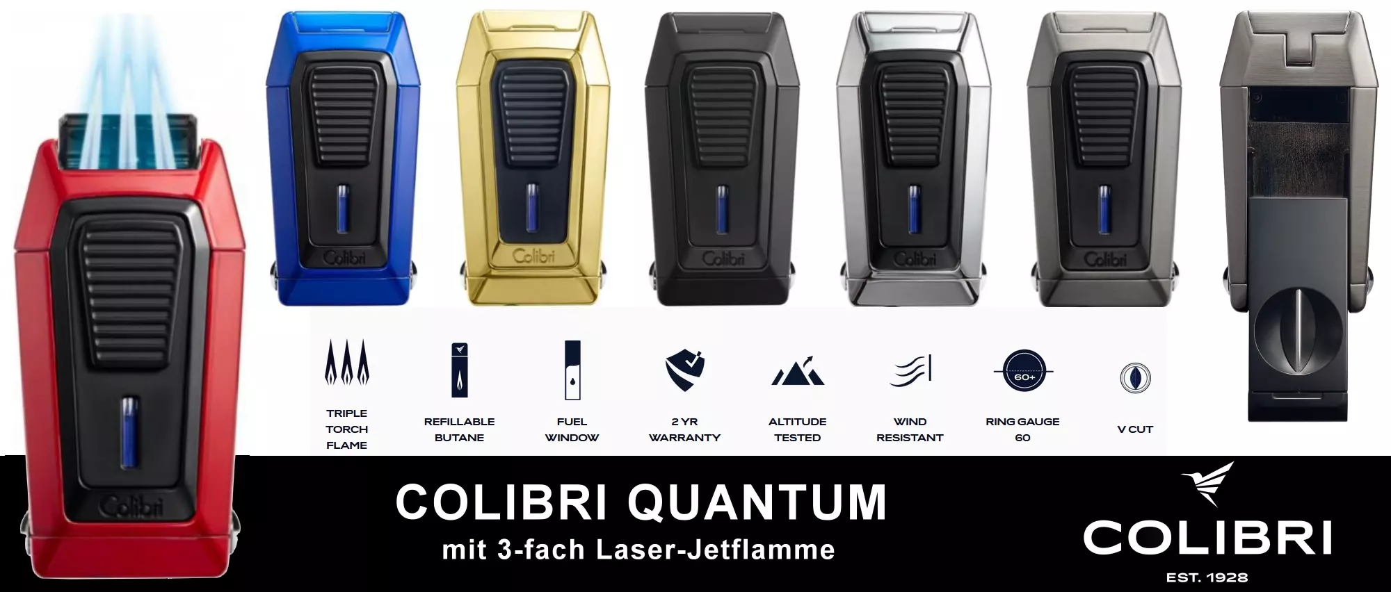Colibri Quantum Feuerzeuge