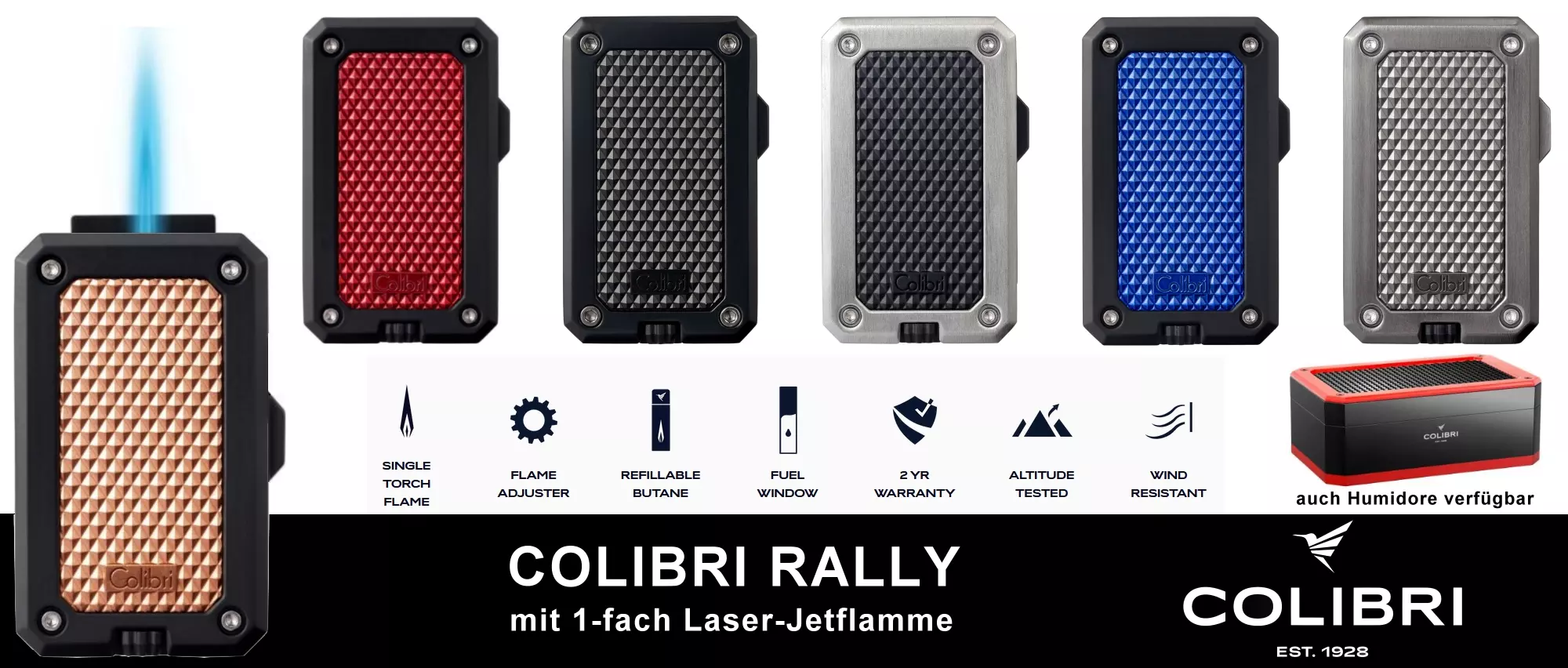 Colibri Rally Feuerzeuge