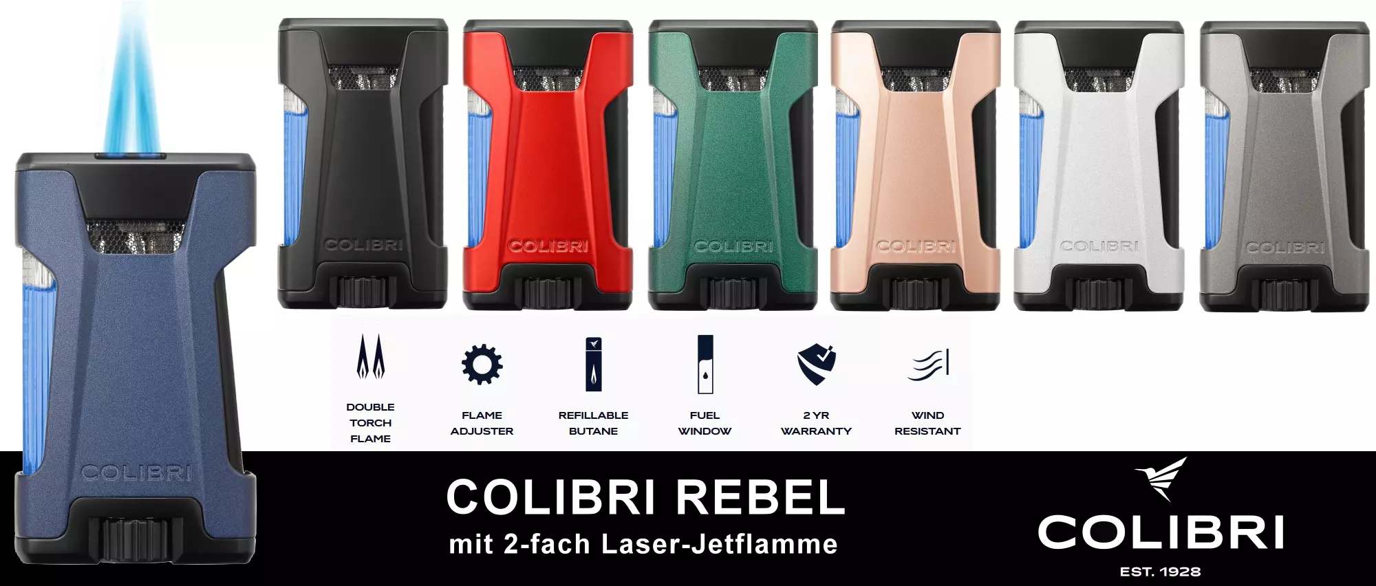 Colibri Rebel Feuerzeuge