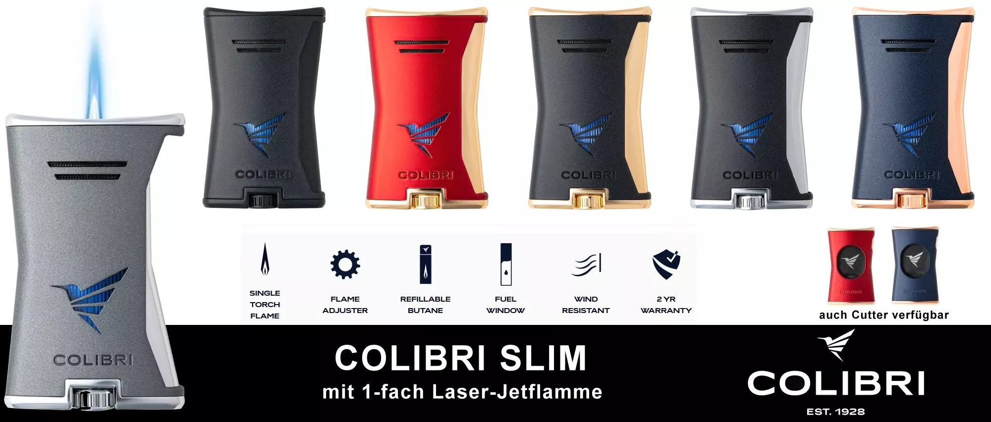 Colibri Slim Feuerzeuge