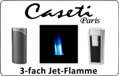 Kategoriebild Caseti Paris Feuerzeuge mit 3-fach Jetflamme