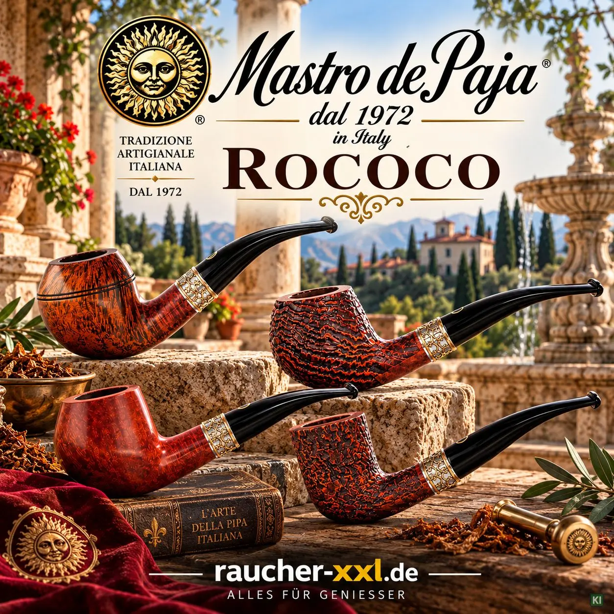 Mastro de Paja Rococo Pfeifen