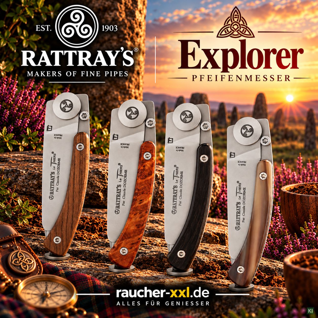 Rattray's Explorer Pfeifenmesser Made in France - Kategoriebild