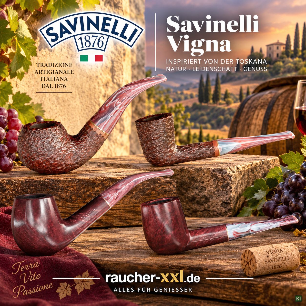 Savinelli Vigna Pfeifen - Kategoriebild