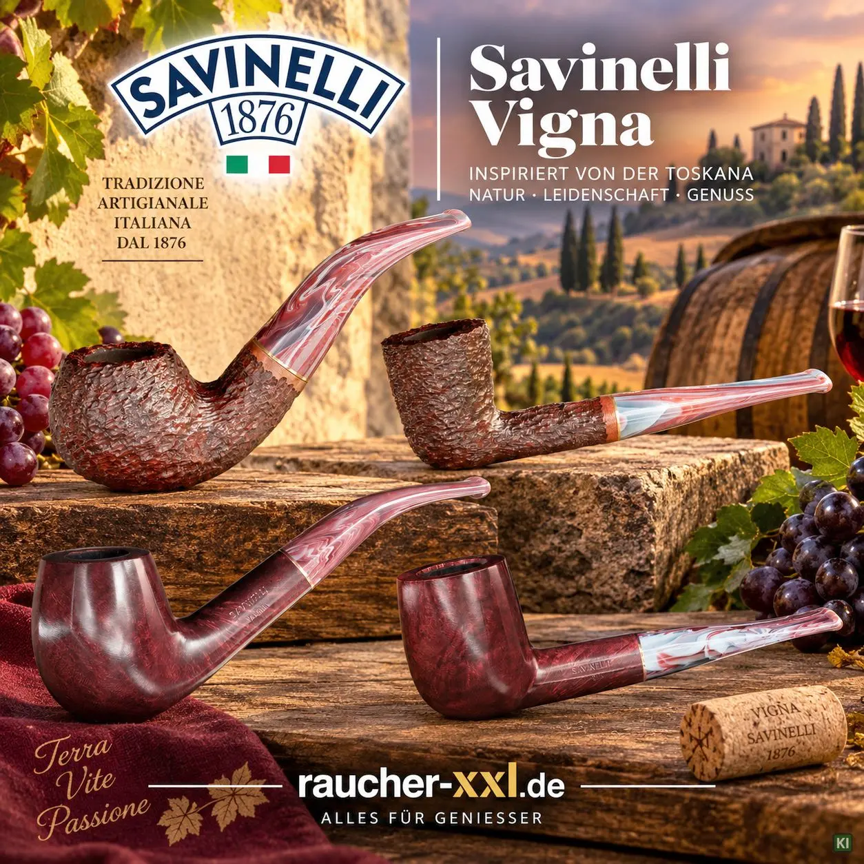 Savinelli Vigna Pfeifen - Kategoriebild