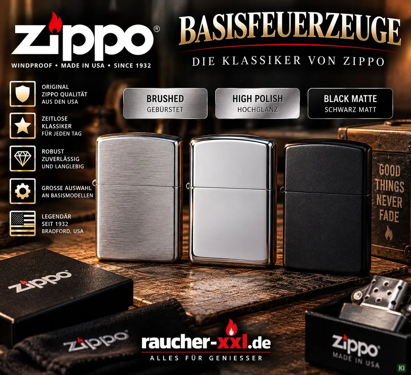 Zippo Basis Feuerzeuge