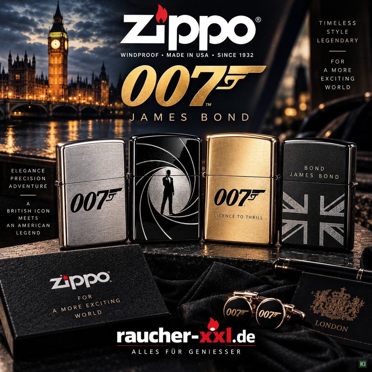 Zippo Thema James Bond 007