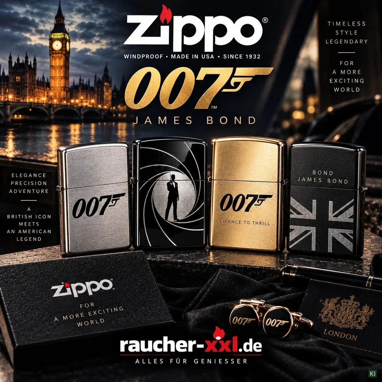 Zippo James Bond 007 Feuerzeug