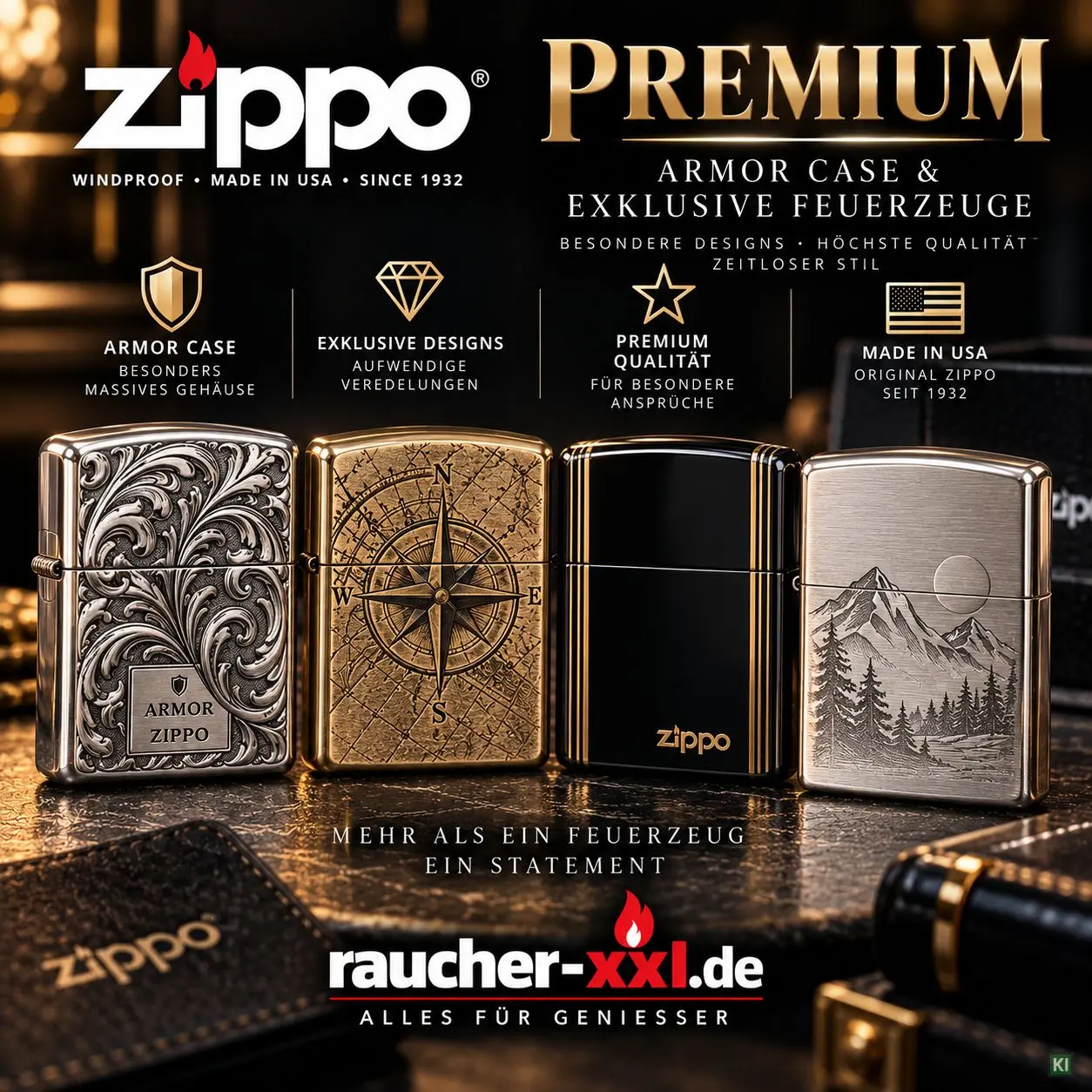 Zippo Premium Feuerzeuge