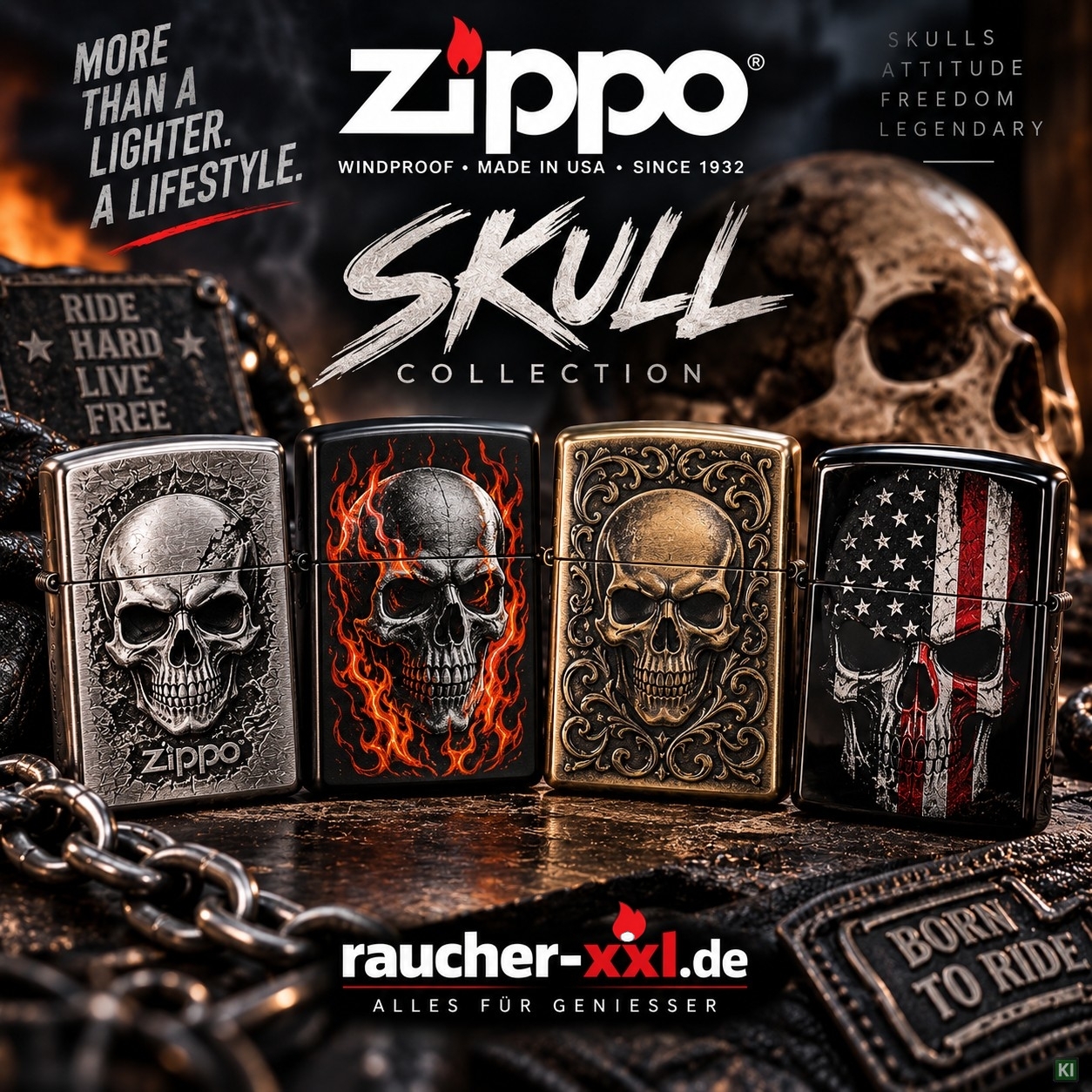 Zippo Skull Thema