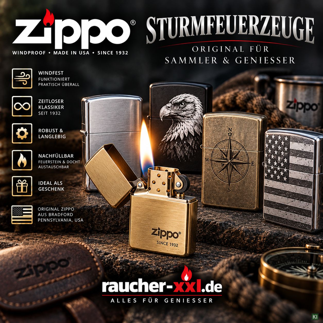 Zippo Sturmfeuerzeuge