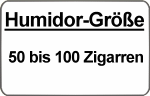 für Humidore mit 50 bis 100 Zigarren