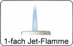 1-fach Jet-Flamme
