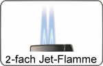 2-fach Jet-Flamme