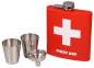 Vorschaubild: Flachmann Edelstahl Erste Hilfe Geschenkbox 2 Bechern 6oz/180ml