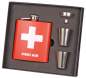 Vorschaubild: Flachmann Edelstahl Erste Hilfe Geschenkbox 2 Bechern 6oz/180ml
