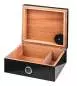 Mobile Preview: Angelo Humidor Carbon-Design offen