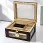 Vorschaubild: Humidor Ebony matt mit Glasfenster Tischzene offen