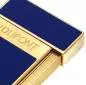 Vorschaubild: S.T. Dupont Slimmy Feuerzeug blau gold Ausschnitt
