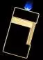 Vorschaubild: S.T. Dupont Slimmy Feuerzeug schwarz gold Flamme