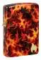 Vorschaubild: Zippo 60007852 Flaming Zippo Inferno 540 Fusion auf Tumbled Brass mit umlaufendem Flammenmotiv