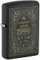Vorschaubild: Zippo 60007935 Antique Label Black Crackle mit gelasertem Vintage-Etikett und Zippo Logo