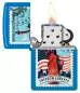 Vorschaubild: Zippo Americana Stamp Sky Blue Feuerzeug offen