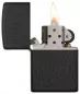 Vorschaubild: Zippo Black Crackle Basismodell Feuerzeug offen