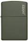 Vorschaubild: Zippo Classic Green Matte Basismodell mit Logo Feuerzeug vorne