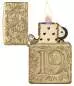 Vorschaubild: Zippo Flame Armor Case schwarz matt Feuerzeug offen