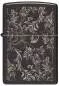 Vorschaubild: Zippo Filigree Blumenranken schwarz glänzend Feuerzeug vorne