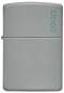 Vorschaubild: Zippo Flat Gray Basismodell grau mit Logo Feuerzeug vorne