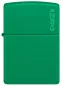 Vorschaubild: Zippo Golf Green Matte Basismodellmit Zippo Logo Feuerzeug vorne