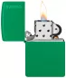 Vorschaubild: Zippo Golf Green Matte Basismodellmit Zippo Logo Feuerzeug offen