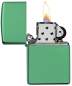 Vorschaubild: Zippo High Polish Green Basismodell Chameleon grün Feuerzeug offen