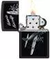 Vorschaubild: Zippo Historic Aircrafts schwarz matt Feuerzeug offen