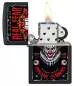 Vorschaubild: Zippo Insane Clowns schwarz matt Feuerzeug offen