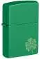 Vorschaubild: Zippo Lucky Clover Grass Green Lasergravur Feuerzeug 60007544