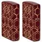 Vorschaubild: Zippo Merlot Laserlinien Grid PatternFeuerzeug seitlich
