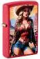 Vorschaubild: Zippo Pinup Cowgirl rot matt Feuerzeug 60007557
