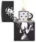 Vorschaubild: Zippo Pinup with Pizza schwarz matt Feuerzeug offen
