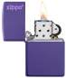 Vorschaubild: Zippo Purple Matte Basismodell lila matt mit Logo Feuerzeug offen