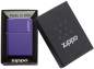 Vorschaubild: Zippo Purple Matte Basismodell lila matt mit Logo Feuerzeug Verpackung