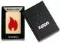 Vorschaubild: Zippo Rotes Flammenemblem Messing Feuerzeug Verpackung
