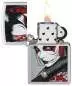 Vorschaubild: Zippo Samurai Woman Chrom satin Feuerzeug offen