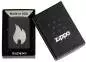Vorschaubild: Zippo Silbernes Flammenemblem schwarz Feuerzeug Verpackung