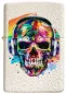 Vorschaubild: Zippo Skull Headphones Design Mercury Glas Totenkopf Feuerzeug vorne